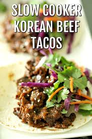slow cooker korean beef tacos recipe