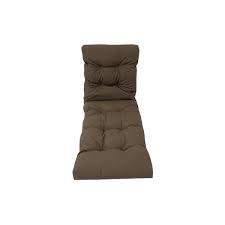 Brown Patio Chaise Lounge Chair Cushion