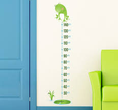 Frog Height Chart Wall Sticker