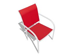 With Red Sling Seat In The Patio Chairs