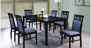 Shop for black kitchen table set at bed bath & beyond. Modern 7p Black Dining Set Kitchen Dining Room Rectangular Furniture Table Chair For Sale Online