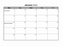 35 Best 2015 Monthly Calendar Templates For Download Free