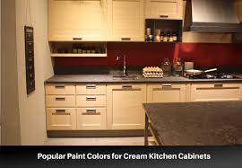 cream kitchen cabinets style and paint