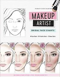 makeup artist bridal face charts
