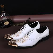 Let's face it, dressing for weddings is often more complicated than it seems. Full Grain Leather Wedding Shoes Men Formal Shoes Metal Pointed Toe Mens Dress Shoes Lace Up Oxford Shoes For Men White Oxfords Formal Shoes Aliexpress