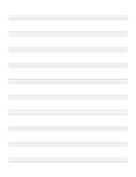 Vintage Violinist 10 Stave Blank Sheet Music Manuscript Paper 8 5 X