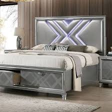 Avery Drawer Bed In Silver Furniture