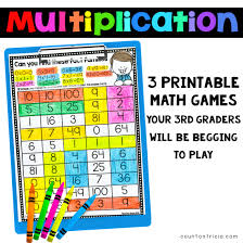 3 printable math games your 3rd graders