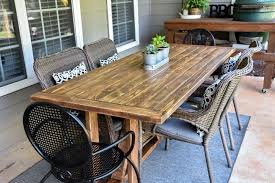 Diy Farmhouse Outdoor Patio Table Made