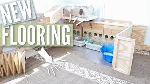 redoing the rabbit room flooring you