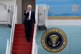 Image result for trump getting on air force one pics