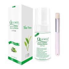 Can you wash your eyes with eyelash extensions? Lash Shampoo Foaming Cleanser Tea Tree Quewel
