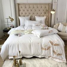 cotton sanding bedding set gold angel