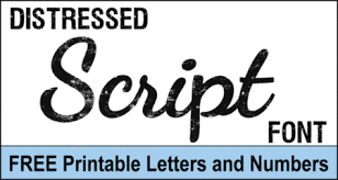 distressed script font free cursive