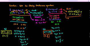 Math Simultaneous Linear Equations