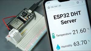 esp32 dht11 dht22 web server using