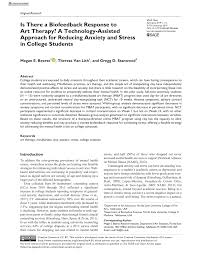 In case you missed it, the art therapy career day video is now live. Pdf Is There A Biofeedback Response To Art Therapy A Technology Assisted Approach For Reducing Anxiety And Stress In College Students