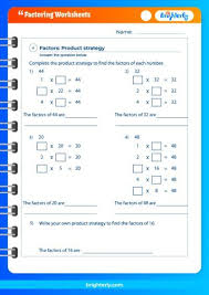 Free Printable Factoring Worksheets
