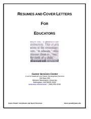 Document Resumehandout_foreducators Pdf Docx Resumes And