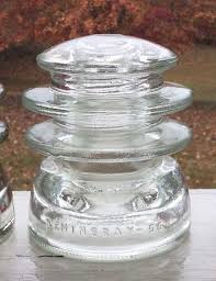 Vintage Clear Glass Insulator Hemingray