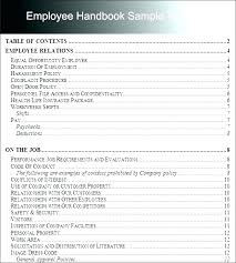 Free Employment Handbook Template Employee Company Australia