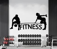 Fitness Wall Decal Gym Wall Decor Sport