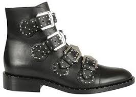 Givenchy Womens Black Leather Ankle Boots Black Leather
