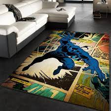 black panther hero area rug