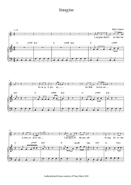 Download and print i can only imagine sheet music for easy piano by mercyme from sheet music direct. Piano Sheet Music Imagine Easy Level John Lennon