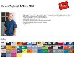 Hanes 5250 Tagless T Shirts Blank Bulk Lot Colors Or White S