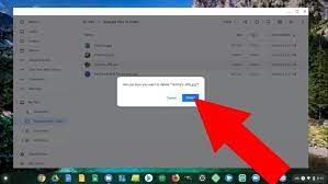 how to delete files on a chromebook
