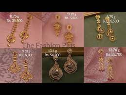 latest gold earring design 2020 with