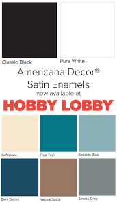 Americana Decor Satin Enamels Are Now Available At All Hobby