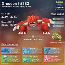 Groudon, the cover legendary of pokemon ruby, made an abrupt appearance in pokemon go shortly after gen 3's partial release in december groudon is one of the top pokemon of the master league. Pokemon Go Hub It S Official Shiny Groudon Is Now Facebook