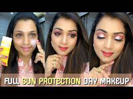 makeup tutorial with sunscreen