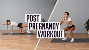 8 minute post pregnancy workout you