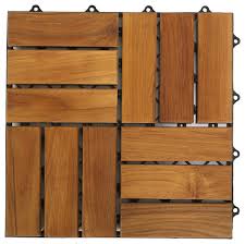 U Snap Interlocking Wood Floor Tiles