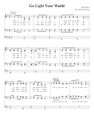 Go Light Your World Chris Rice Sheet Music For Piano