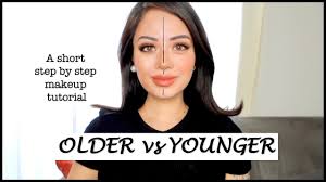 makeup tutorial to look older vs
