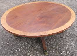 Large Oval Mahogany Coffee Table On