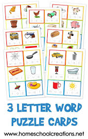 Three Letter Word Cards Free Printable Three Letter
