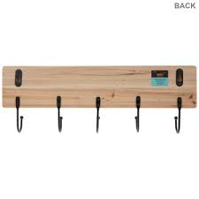 Rectangle Wood Wall Decor With Hooks