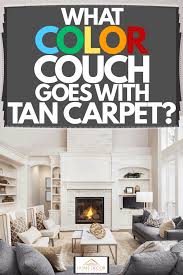 what color couch goes with tan carpet