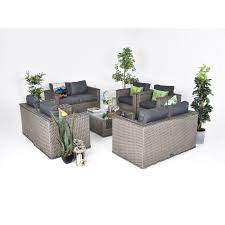 Rattan Grey Whitewash Garden Furniture