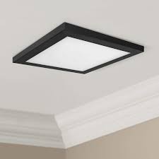 Platter 13 Square Black Led Outdoor Ceiling Light 61x62 Lamps Plus