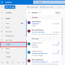 archive emails on outlook web access
