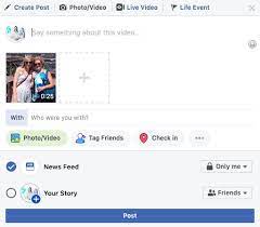 how to share a video on facebook in 4