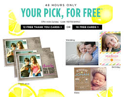For example, some offers are not combinable with free shipping promotions. 12 Free Thank You Cards At Shutterfly Just Pay Shipping