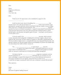 Funding Proposal Template Doc Grant Request Letter Writing