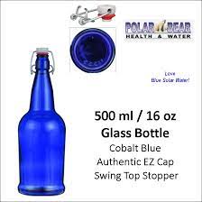 Cobalt Blue Glass Bottles Ez Cap Solar